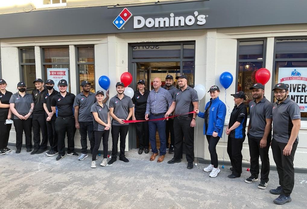 dominos franchise happy staff